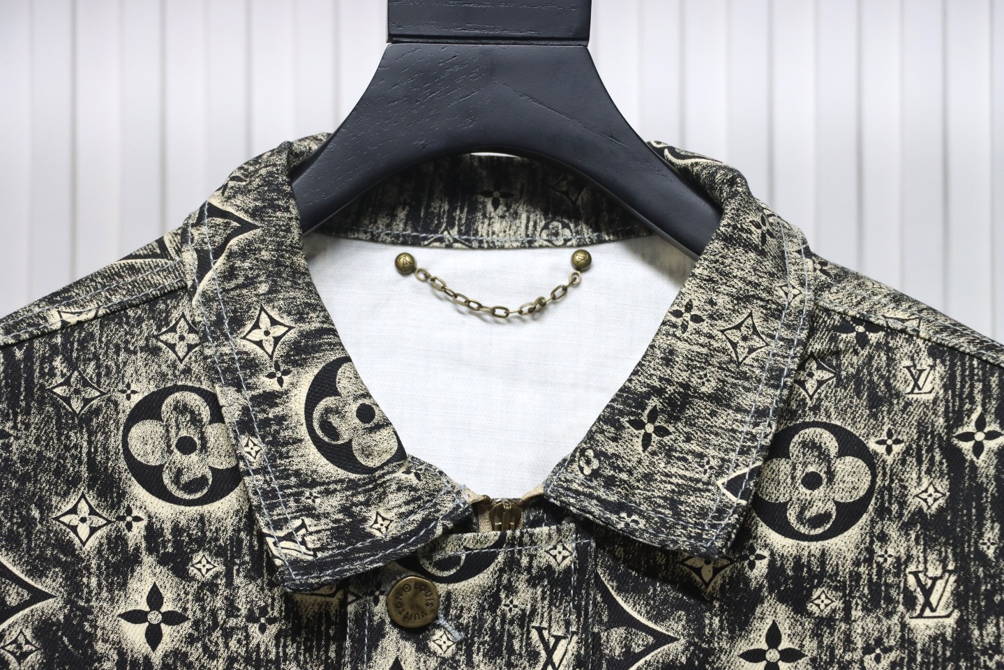 Louis Vuitton Vintage Embossed Denim Jacket