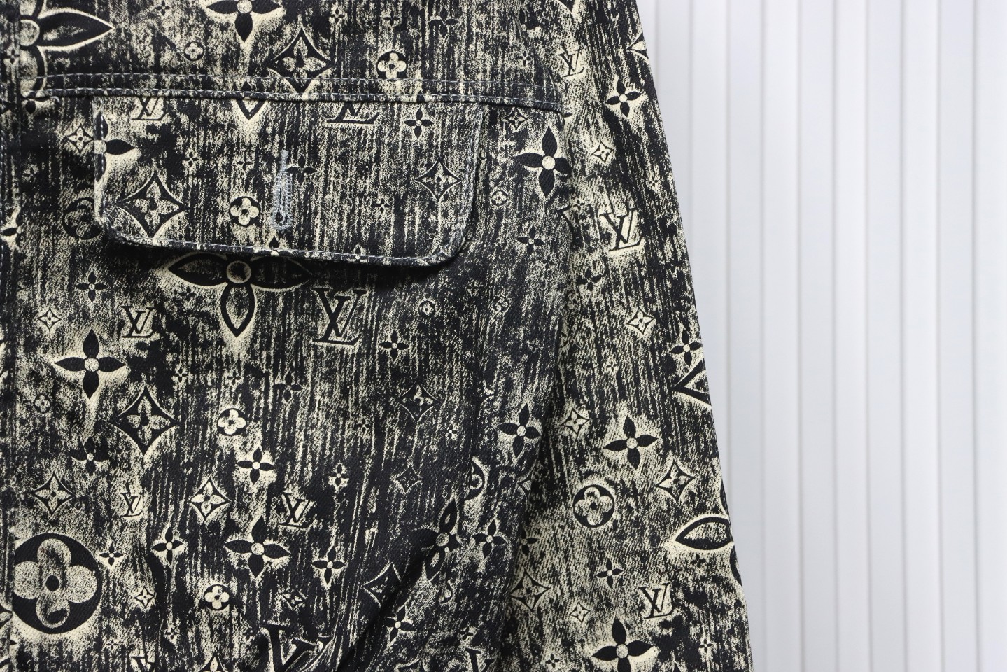 Louis Vuitton Vintage Embossed Denim Jacket