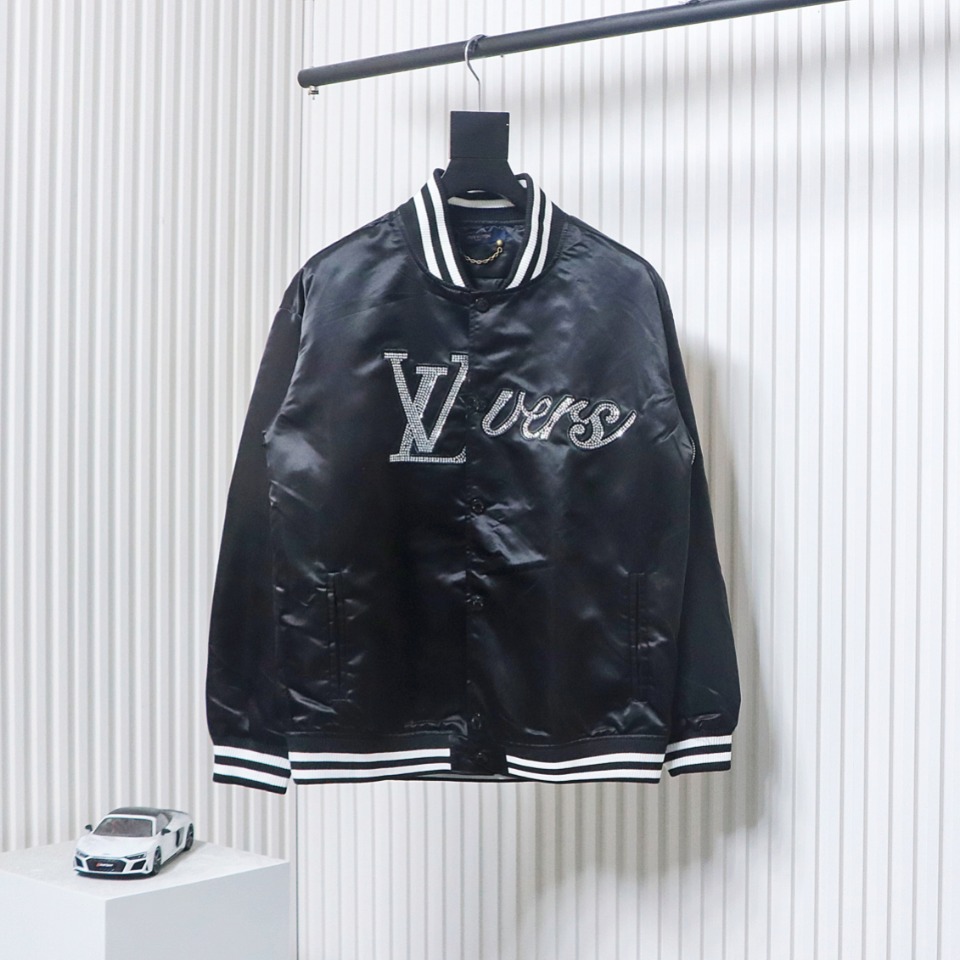 Louis Vuitton x Pharrell 2024 Classic Hot Brick Embroidered Baseball Jacket