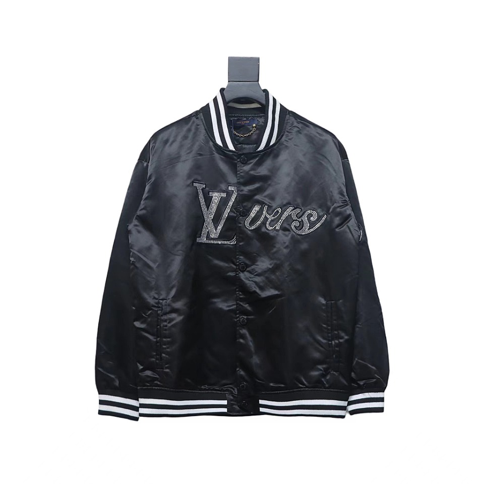 Louis Vuitton x Pharrell 2024 Classic Hot Brick Embroidered Baseball Jacket