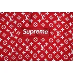 Louis Vuitton x SUP Full Print Red Hoodie