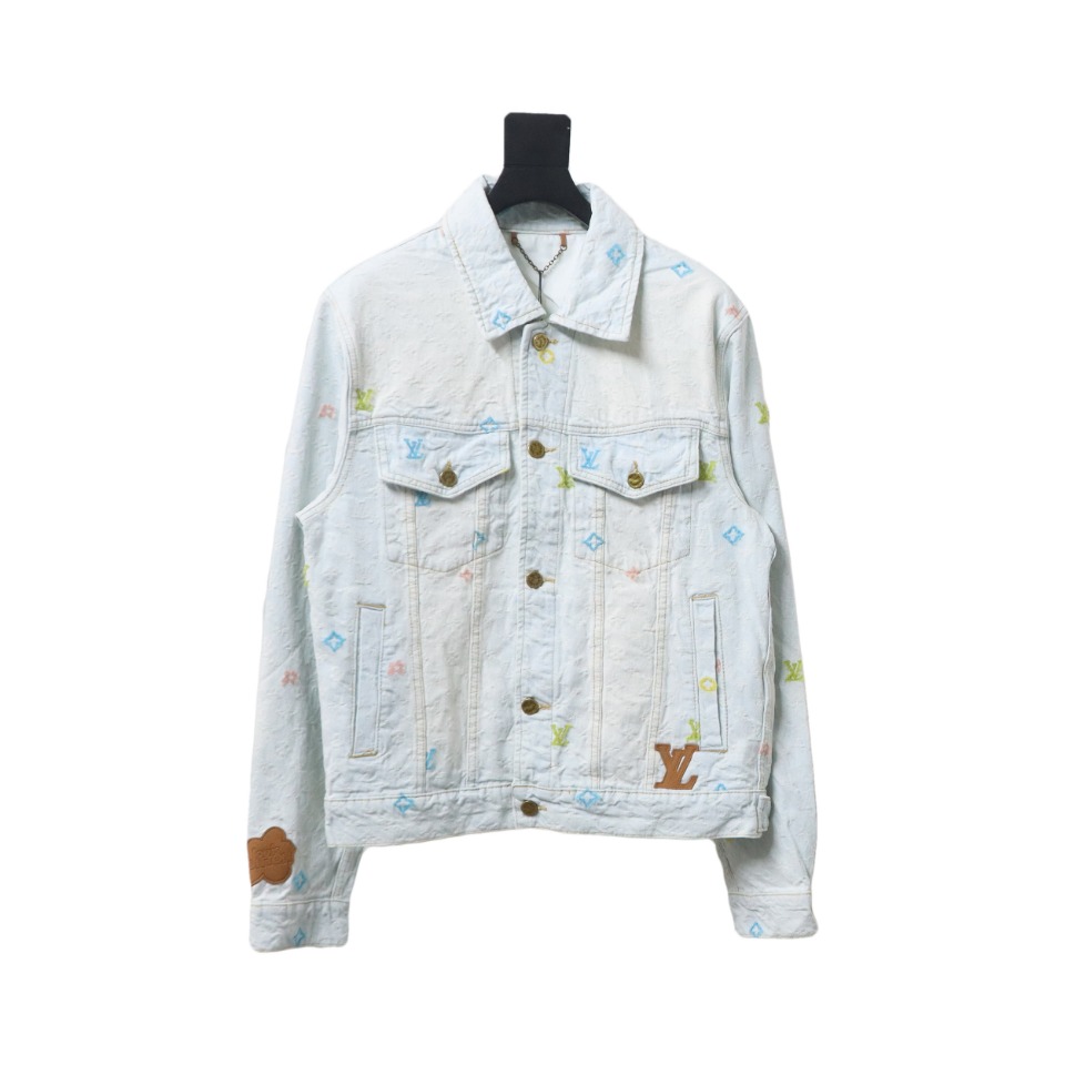Louis Vuitton x Tyler Monogram Jacquard Embroidered Denim Jacket