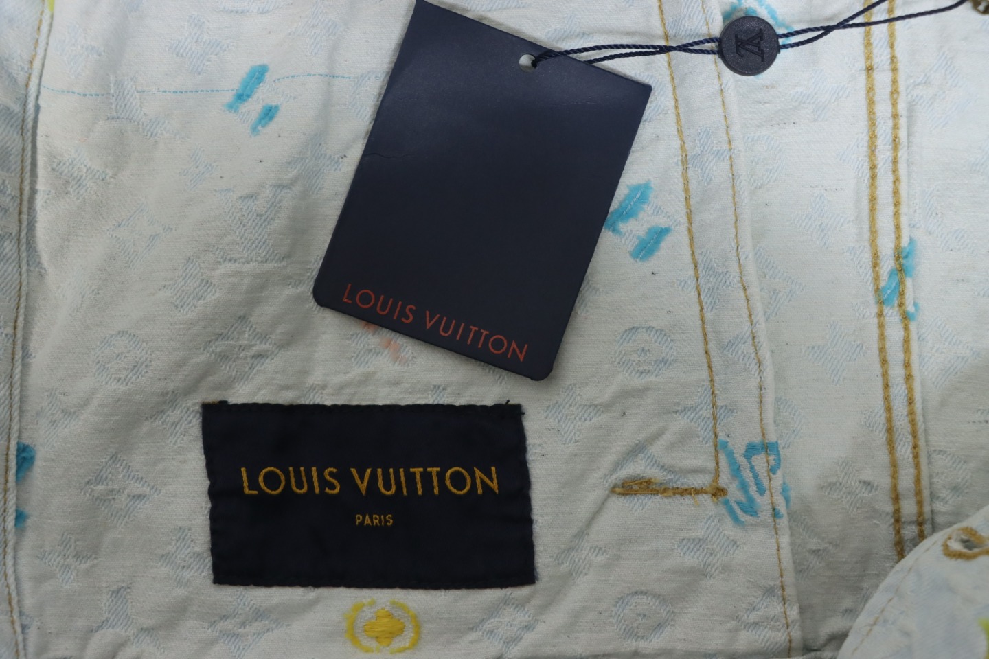 Louis Vuitton x Tyler Monogram Jacquard Embroidered Denim Jacket