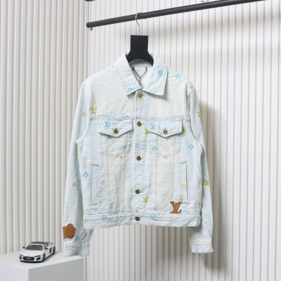 Louis Vuitton x Tyler Monogram Jacquard Embroidered Denim Jacket