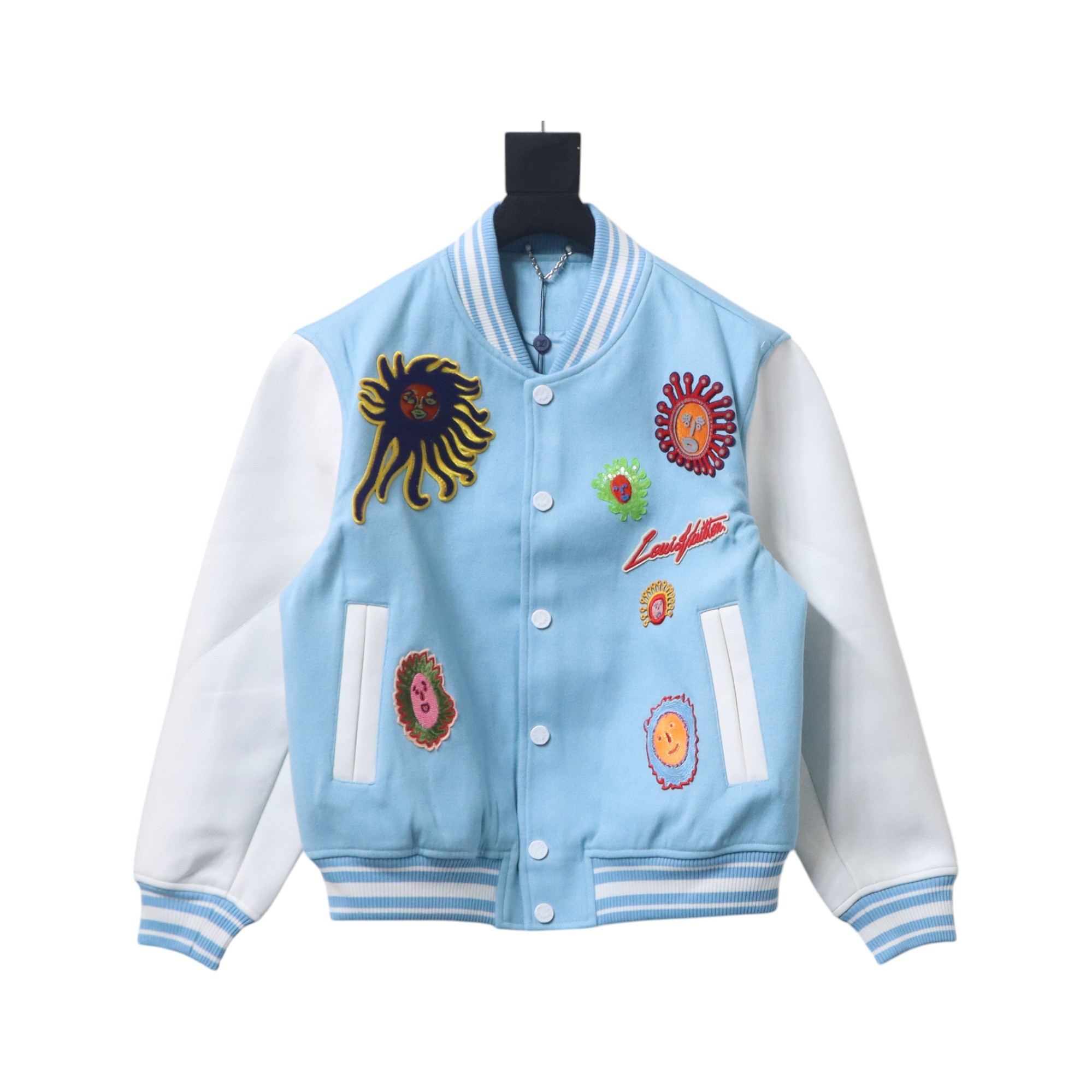 Louis Vuitton Yayoi Kusama Co-Branded Sunfish Label Baseball Jacket