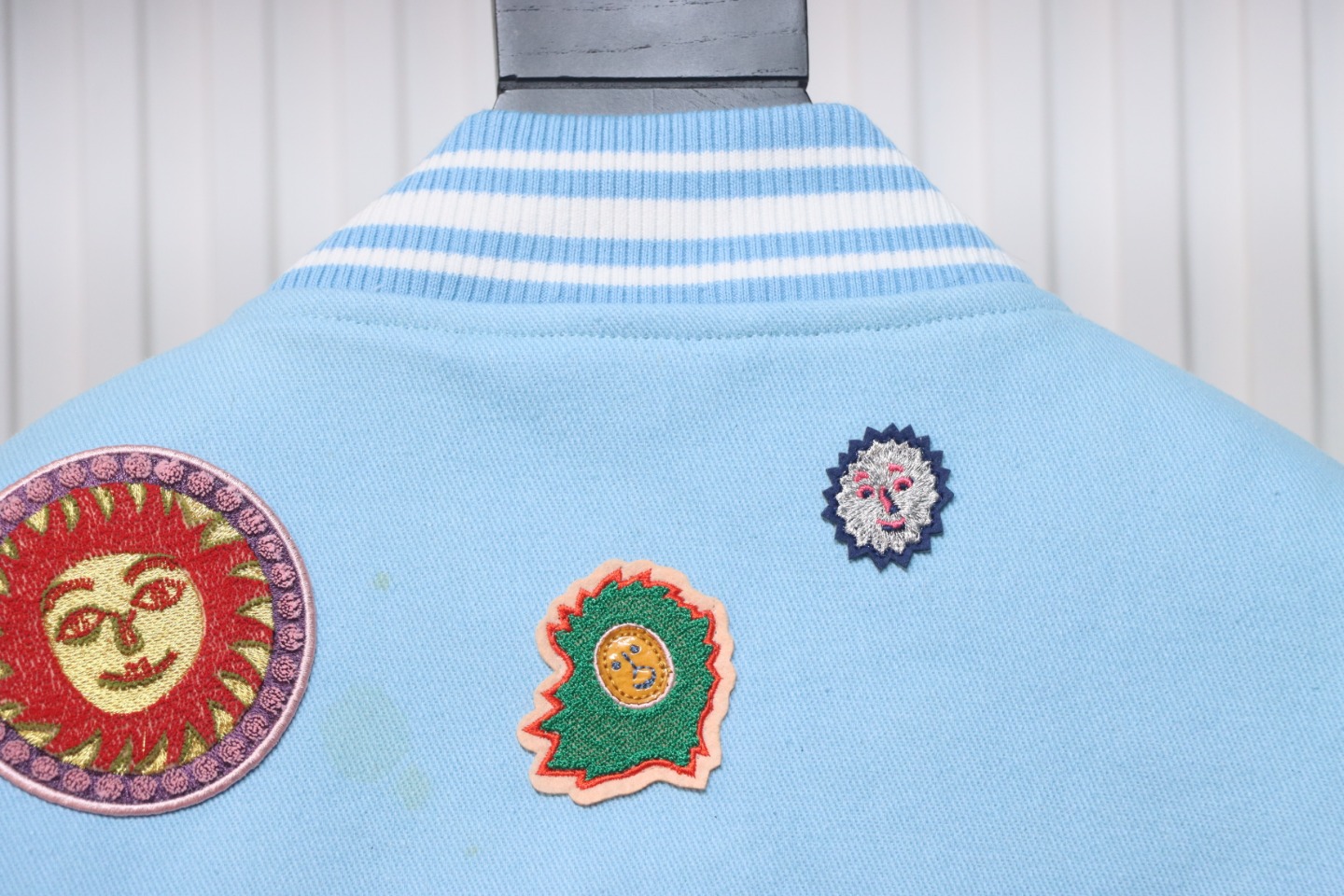 Louis Vuitton Yayoi Kusama Co-Branded Sunfish Label Baseball Jacket