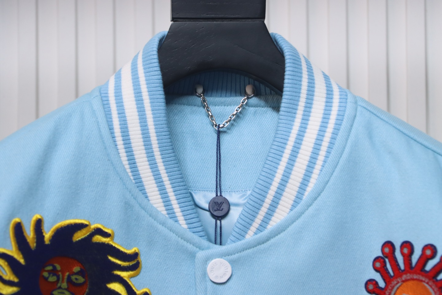 Louis Vuitton Yayoi Kusama Co-Branded Sunfish Label Baseball Jacket