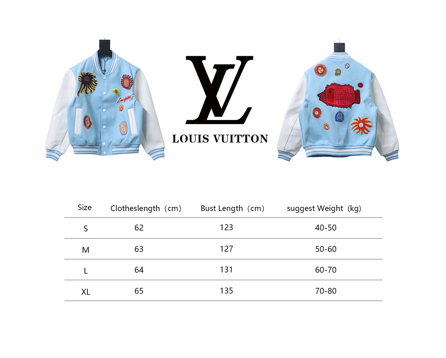 Louis Vuitton Yayoi Kusama Co-Branded Sunfish Label Baseball Jacket
