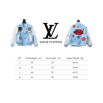 Louis Vuitton Yayoi Kusama Co-Branded Sunfish Label Baseball Jacket 02