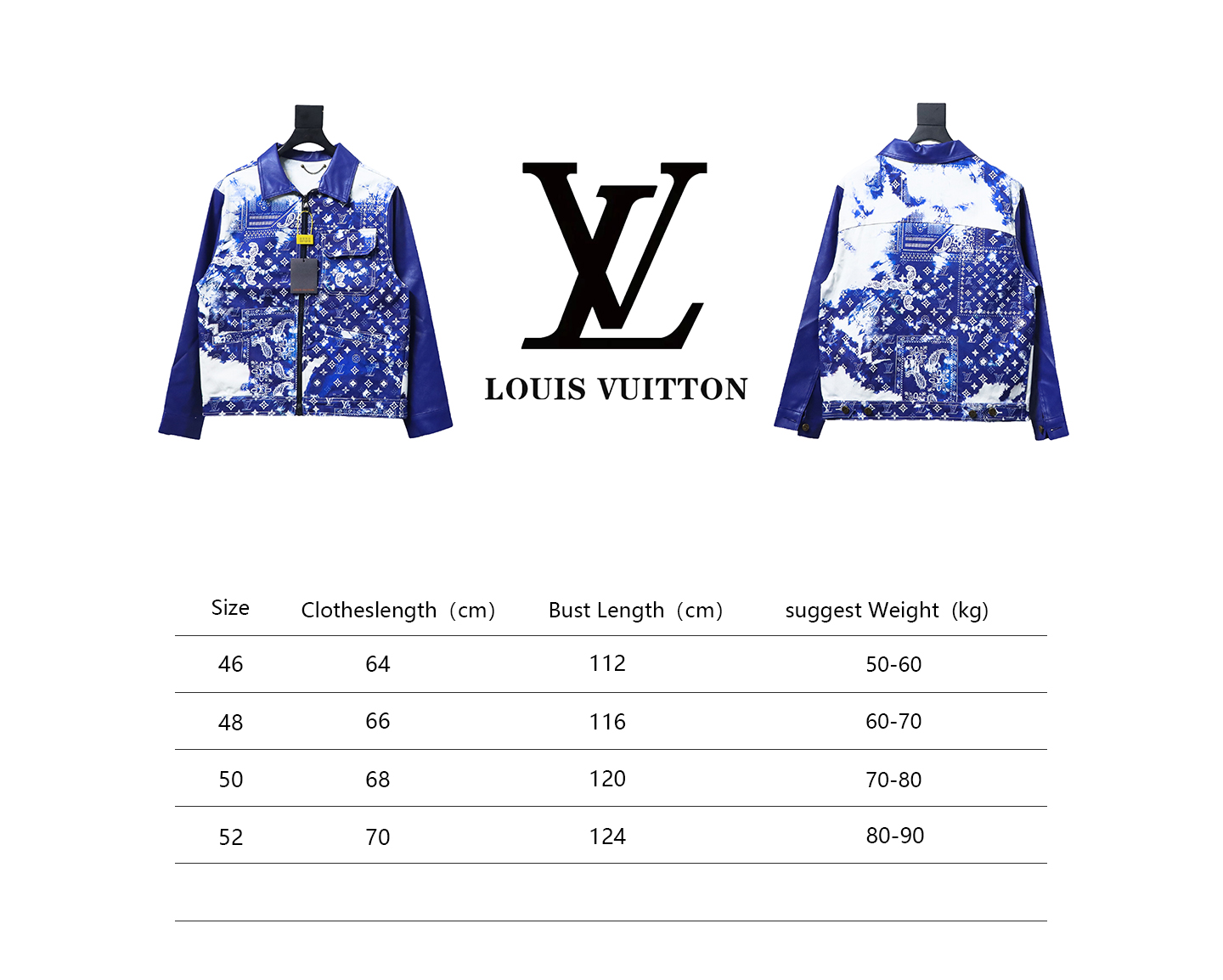 Louis Vuitton 22ss New Scarf Print Mixed Leather And Denim Jacket