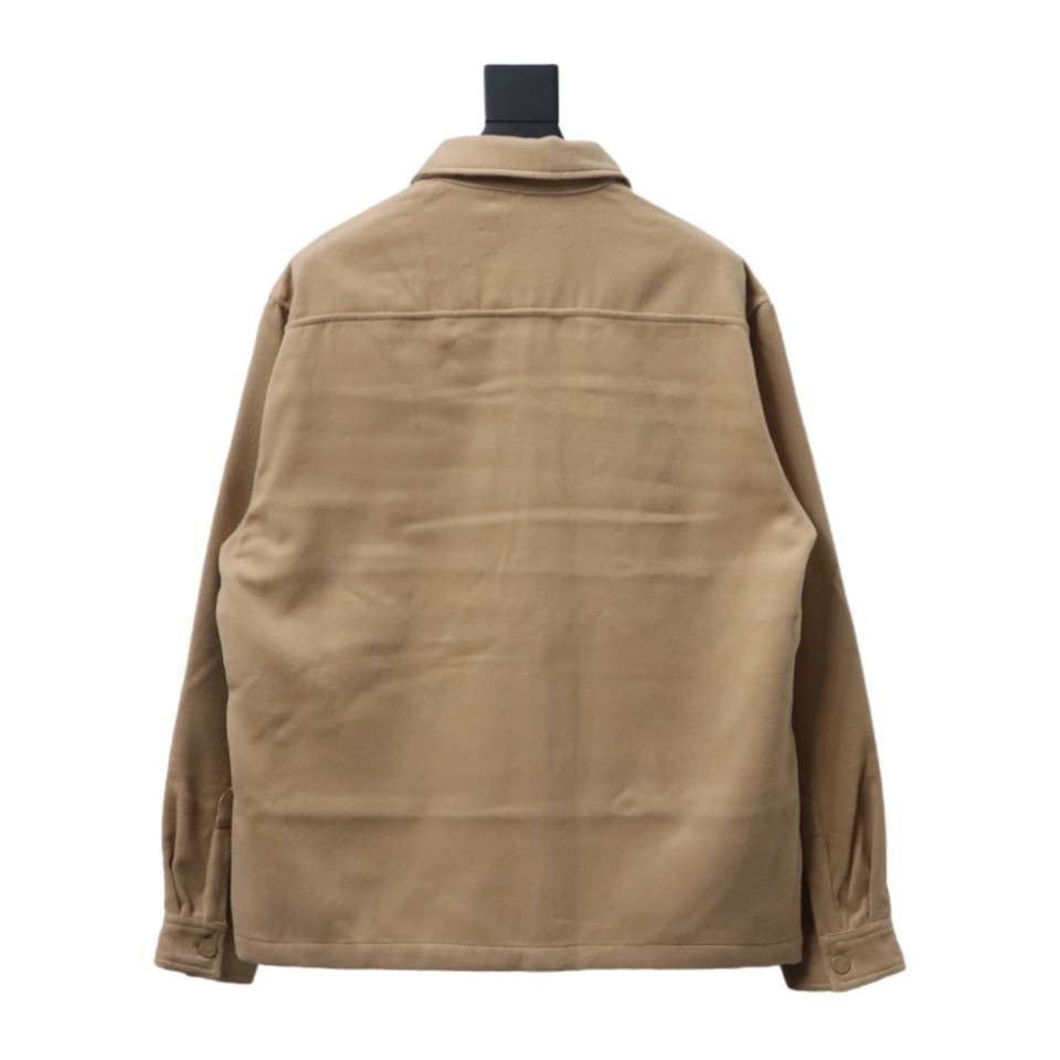 Louis Vuitton 23FW Double-Faced Cashmere Khaki Jacket