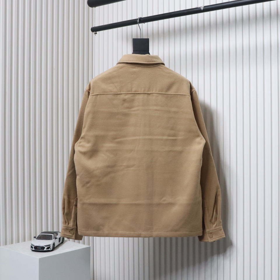 Louis Vuitton 23FW Double-Faced Cashmere Khaki Jacket