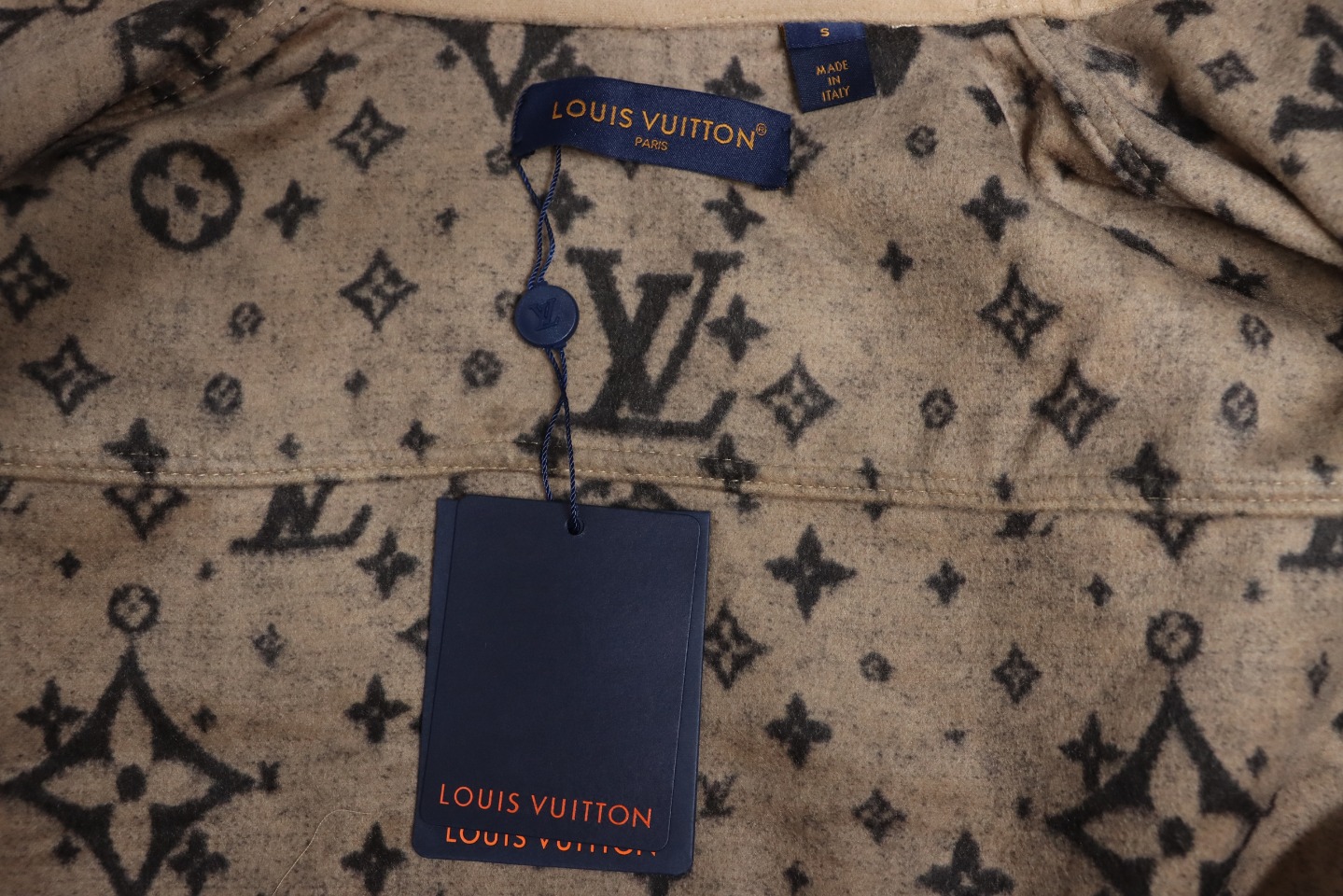 Louis Vuitton 23FW Double-Faced Cashmere Khaki Jacket