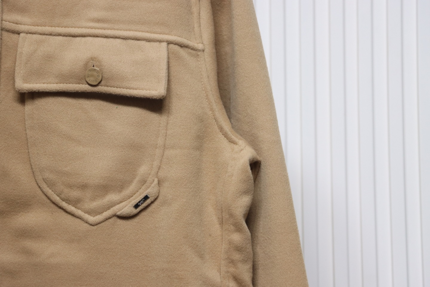 Louis Vuitton 23FW Double-Faced Cashmere Khaki Jacket