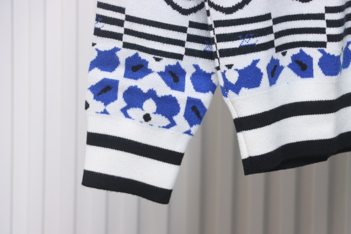 Louis Vuitton 23Fw Geometric Jacquard Knit Sweater