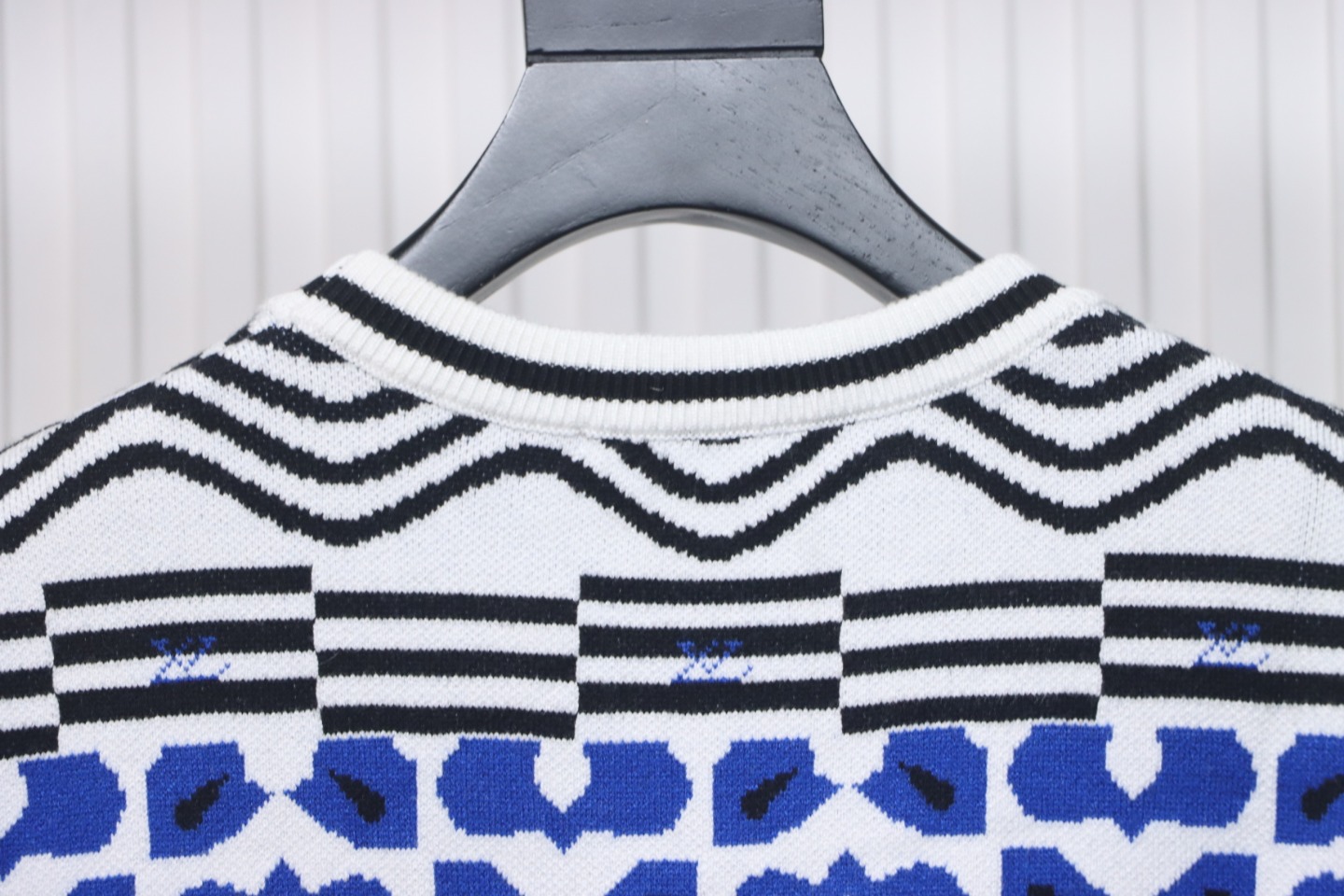 Louis Vuitton 23Fw Geometric Jacquard Knit Sweater
