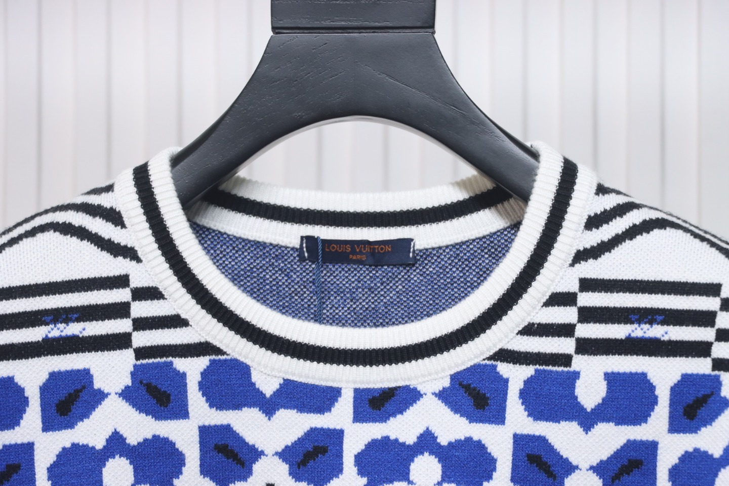 Louis Vuitton 23Fw Geometric Jacquard Knit Sweater