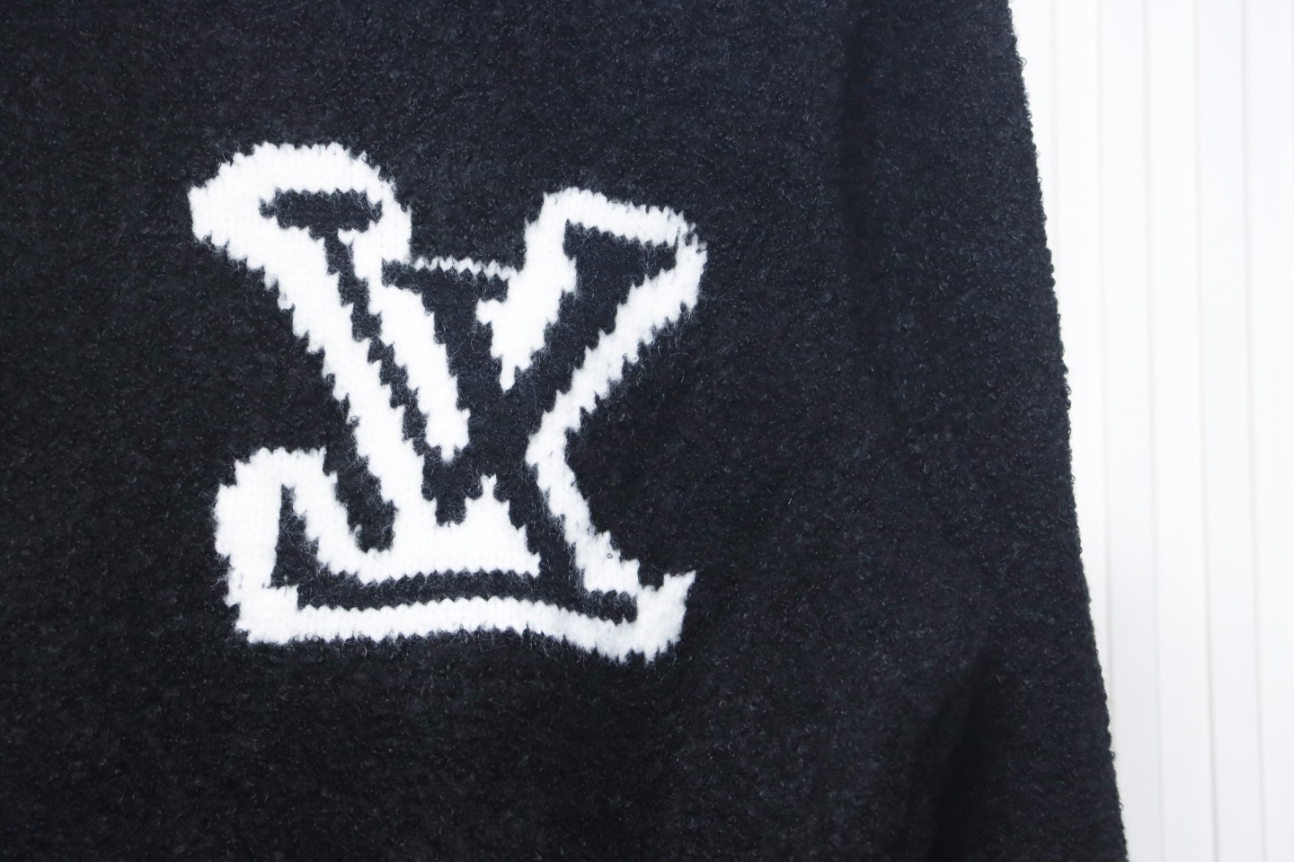 Louis Vuitton 23fw New Jacquard Teddy Sweater Black