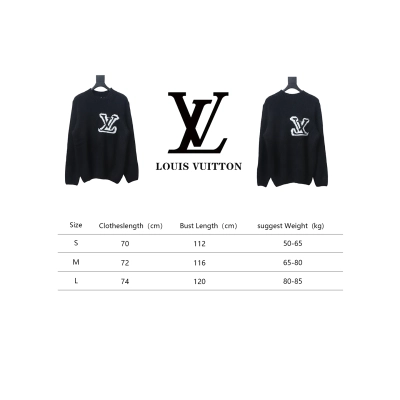 Louis Vuitton 23fw New Jacquard Teddy Sweater Black 02
