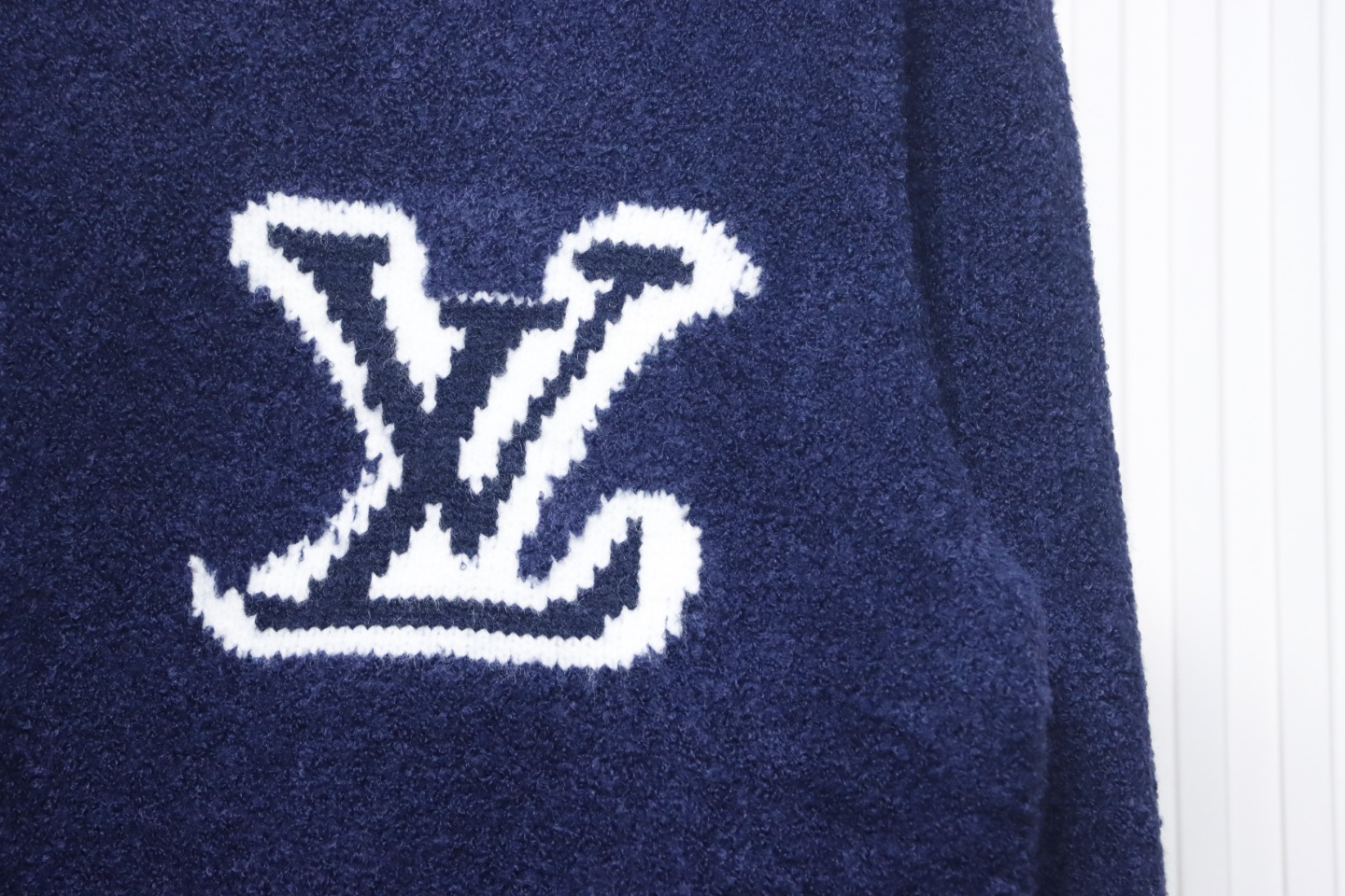 Louis Vuitton 23fw New Jacquard Teddy Sweater Blue