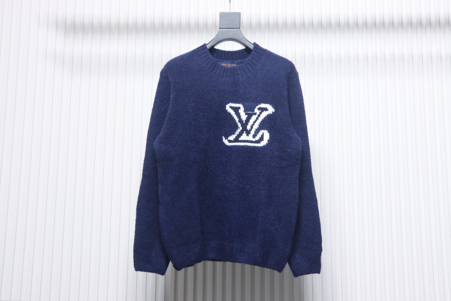 Louis Vuitton 23fw New Jacquard Teddy Sweater Blue