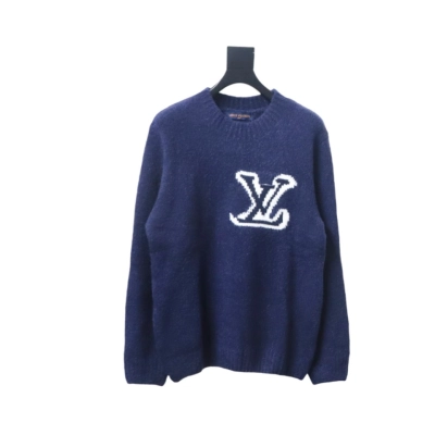 Louis Vuitton 23fw New Jacquard Teddy Sweater Blue 01