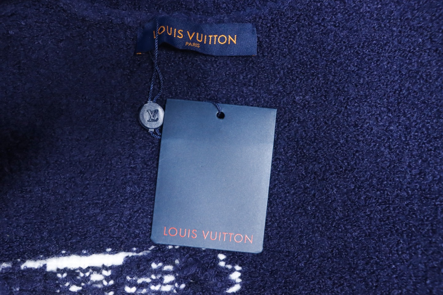 Louis Vuitton 23fw New Jacquard Teddy Sweater Blue