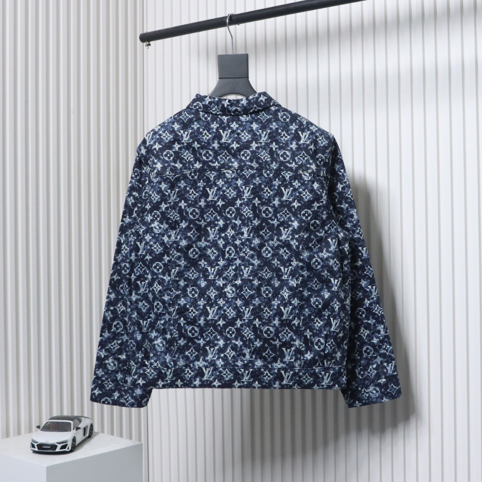 Louis Vuitton 23Fw Tie-Dyed Printed Denim Jacket