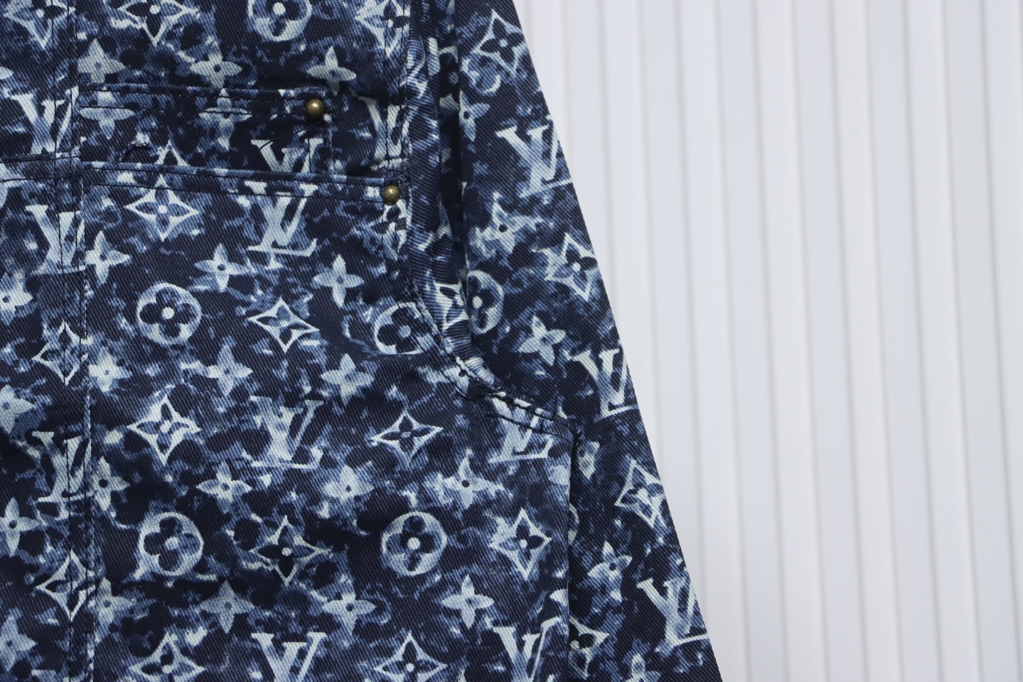 Louis Vuitton 23Fw Tie-Dyed Printed Denim Jacket
