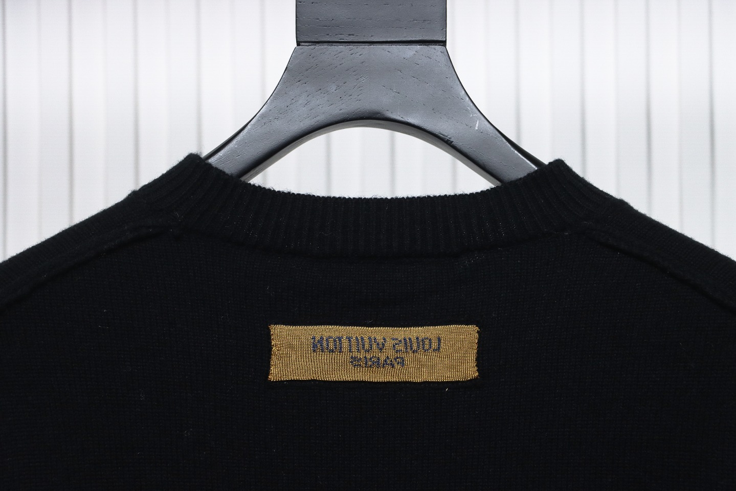 Louis Vuitton 24FW Cuff Jacquard Sweater Black