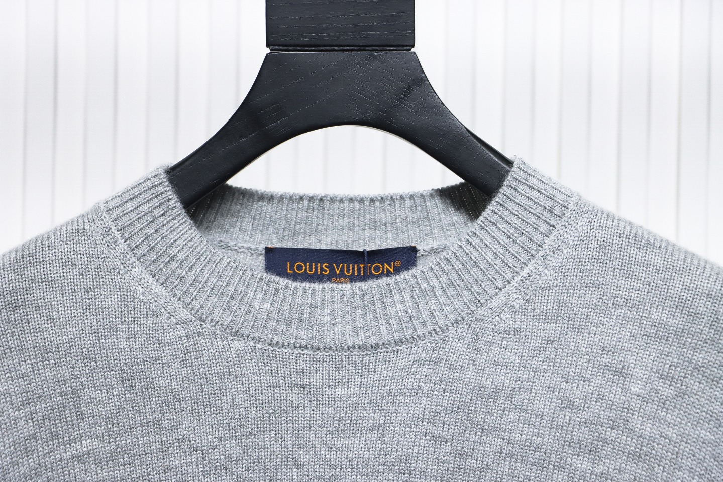 Louis Vuitton 24FW Cuff Jacquard Sweater Grey