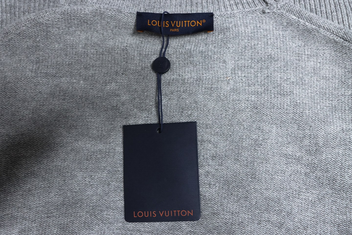 Louis Vuitton 24FW Cuff Jacquard Sweater Grey