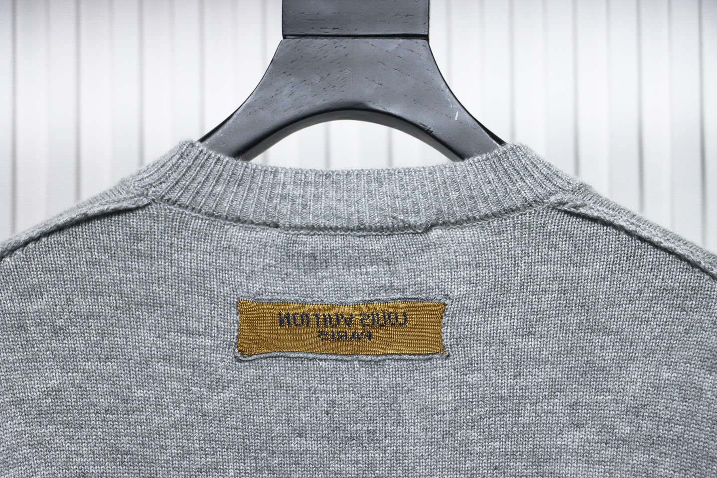 Louis Vuitton 24FW Cuff Jacquard Sweater Grey