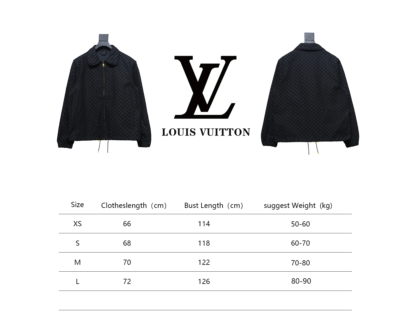 Louis Vuitton 24SS Autumn And Winter New Full Print Jacquard Coat Casual Jacket