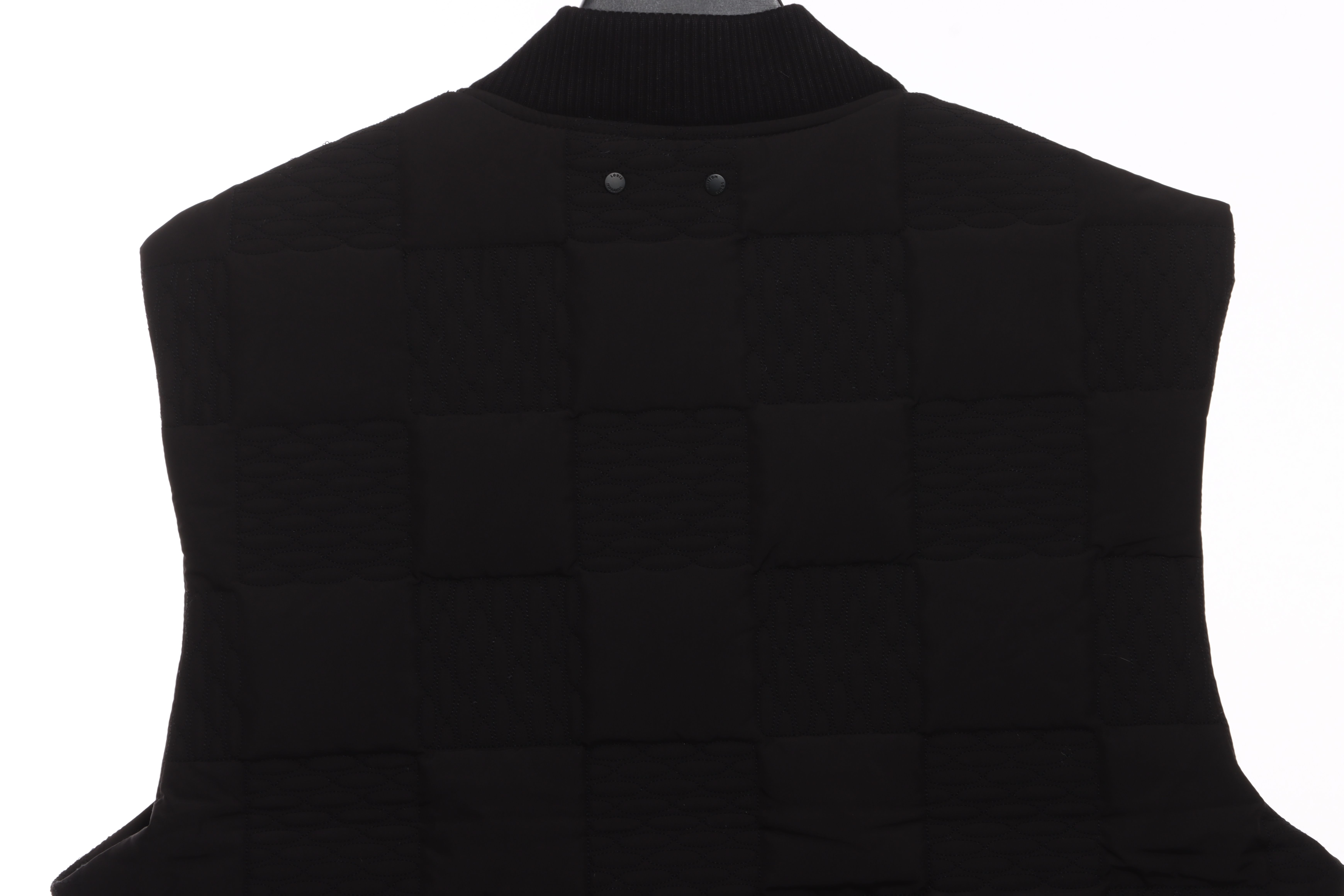 Louis Vuitton 3D Checkerboard Quilted Vest Black