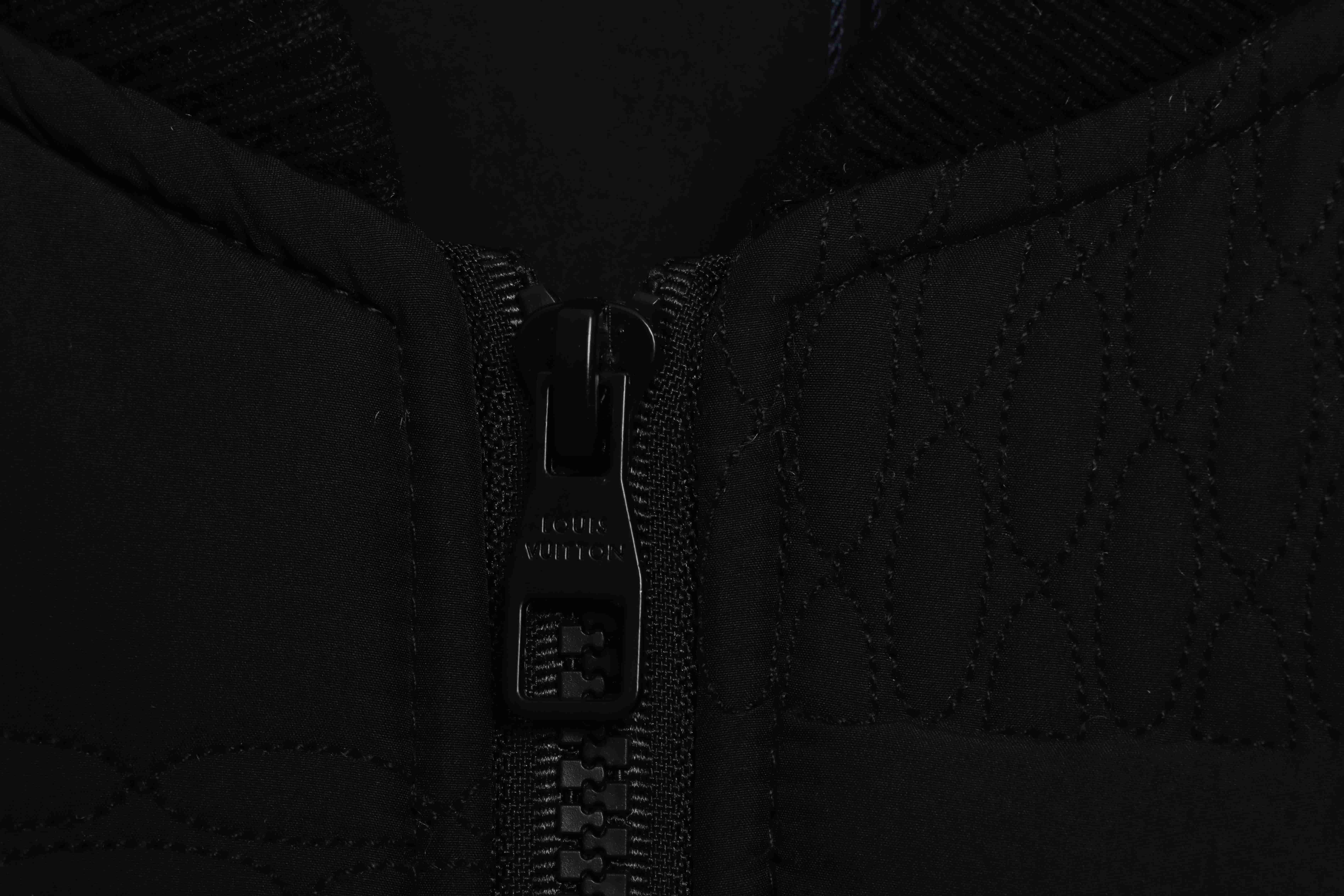 Louis Vuitton 3D Checkerboard Quilted Vest Black