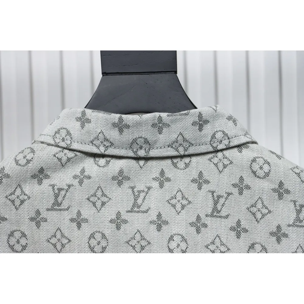 Louis Vuitton All Over Print Jacquard Denim Jacket