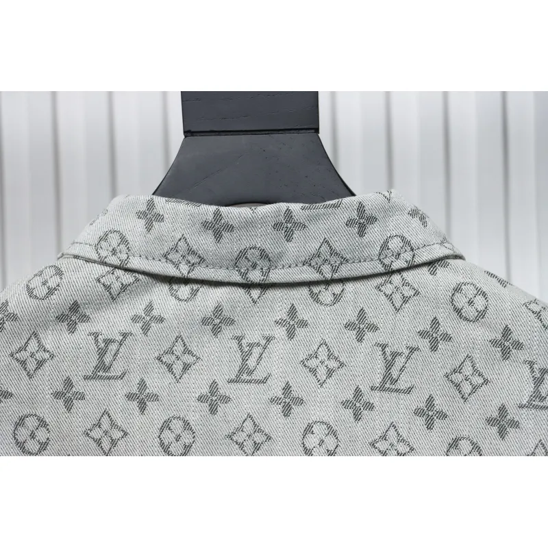 Louis Vuitton All Over Print Jacquard Denim Jacket