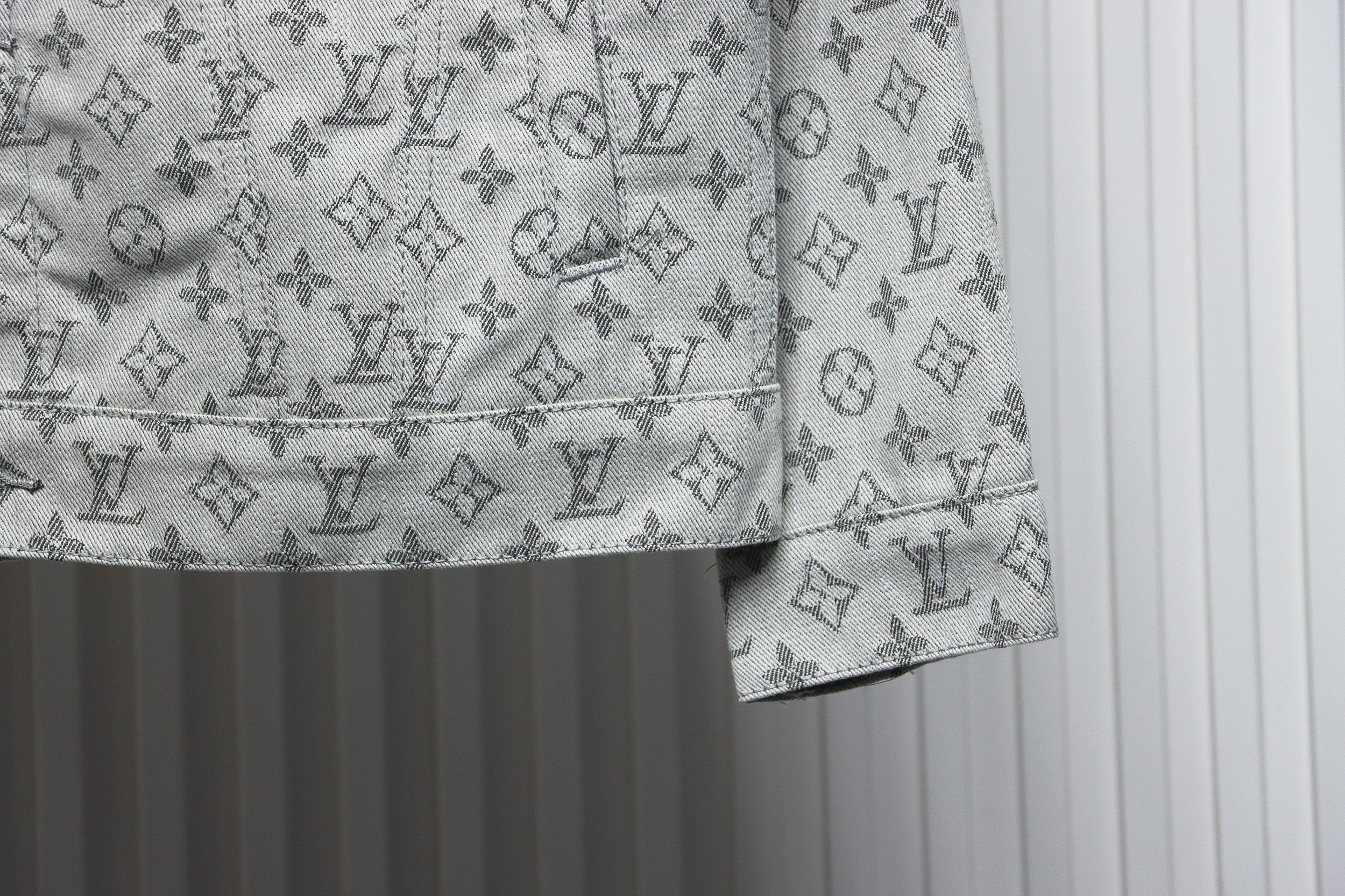 Louis Vuitton All Over Print Jacquard Denim Jacket
