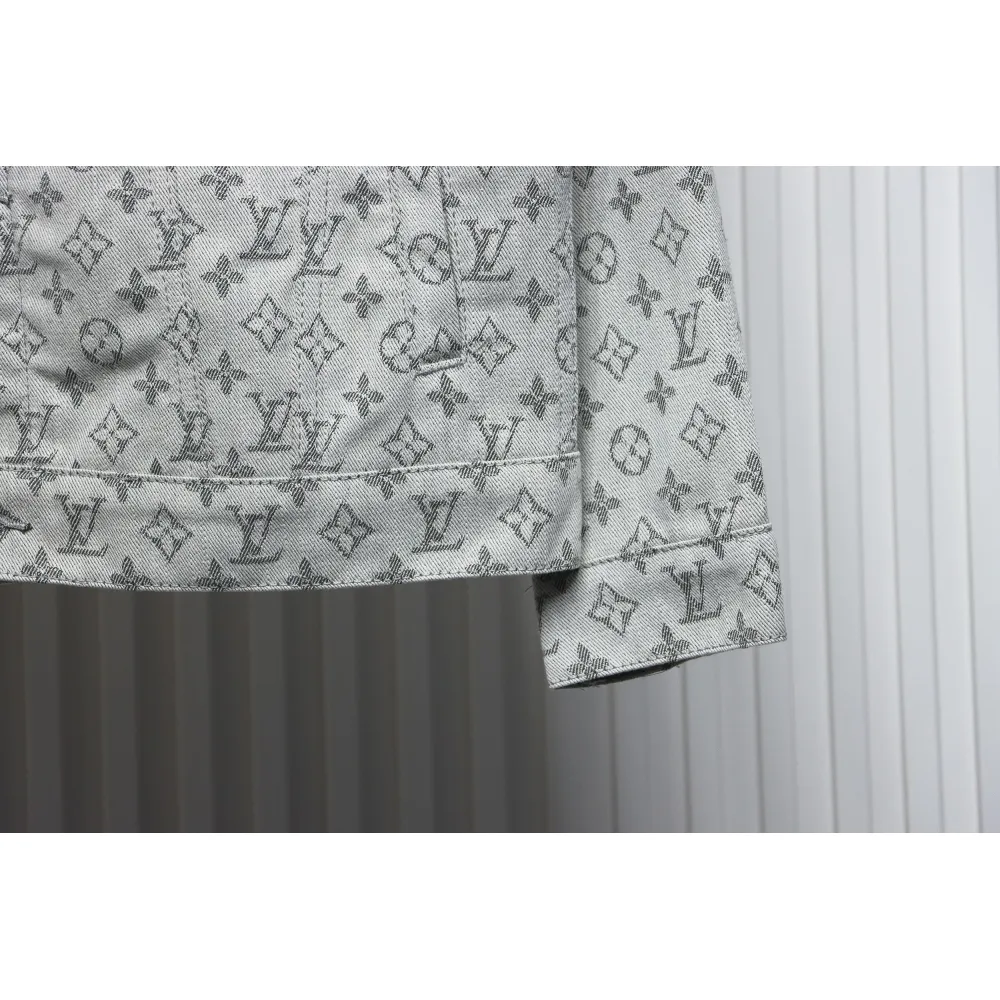 Louis Vuitton All Over Print Jacquard Denim Jacket