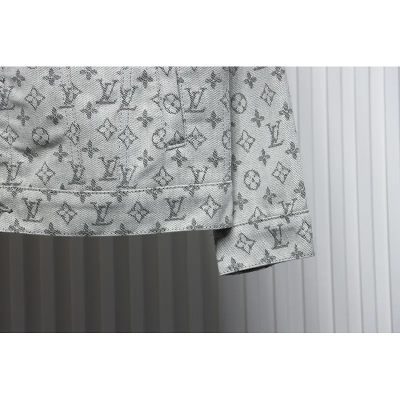 Louis Vuitton All Over Print Jacquard Denim Jacket