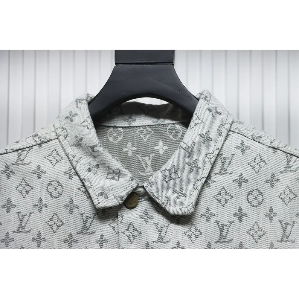 Louis Vuitton All Over Print Jacquard Denim Jacket