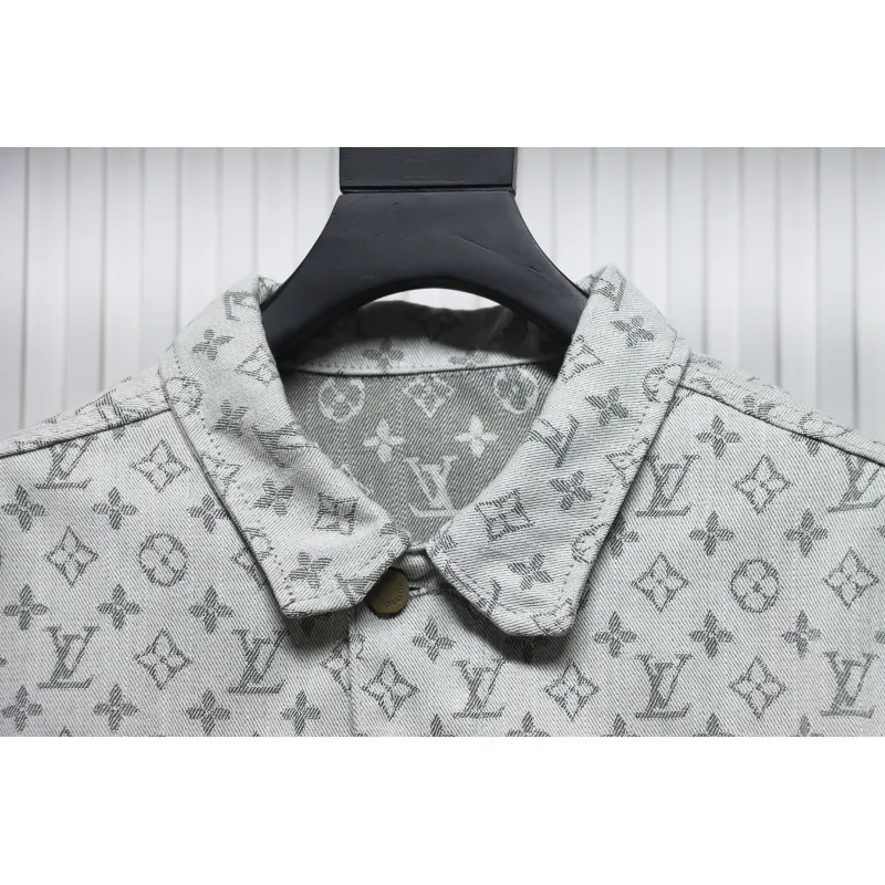 Louis Vuitton All Over Print Jacquard Denim Jacket