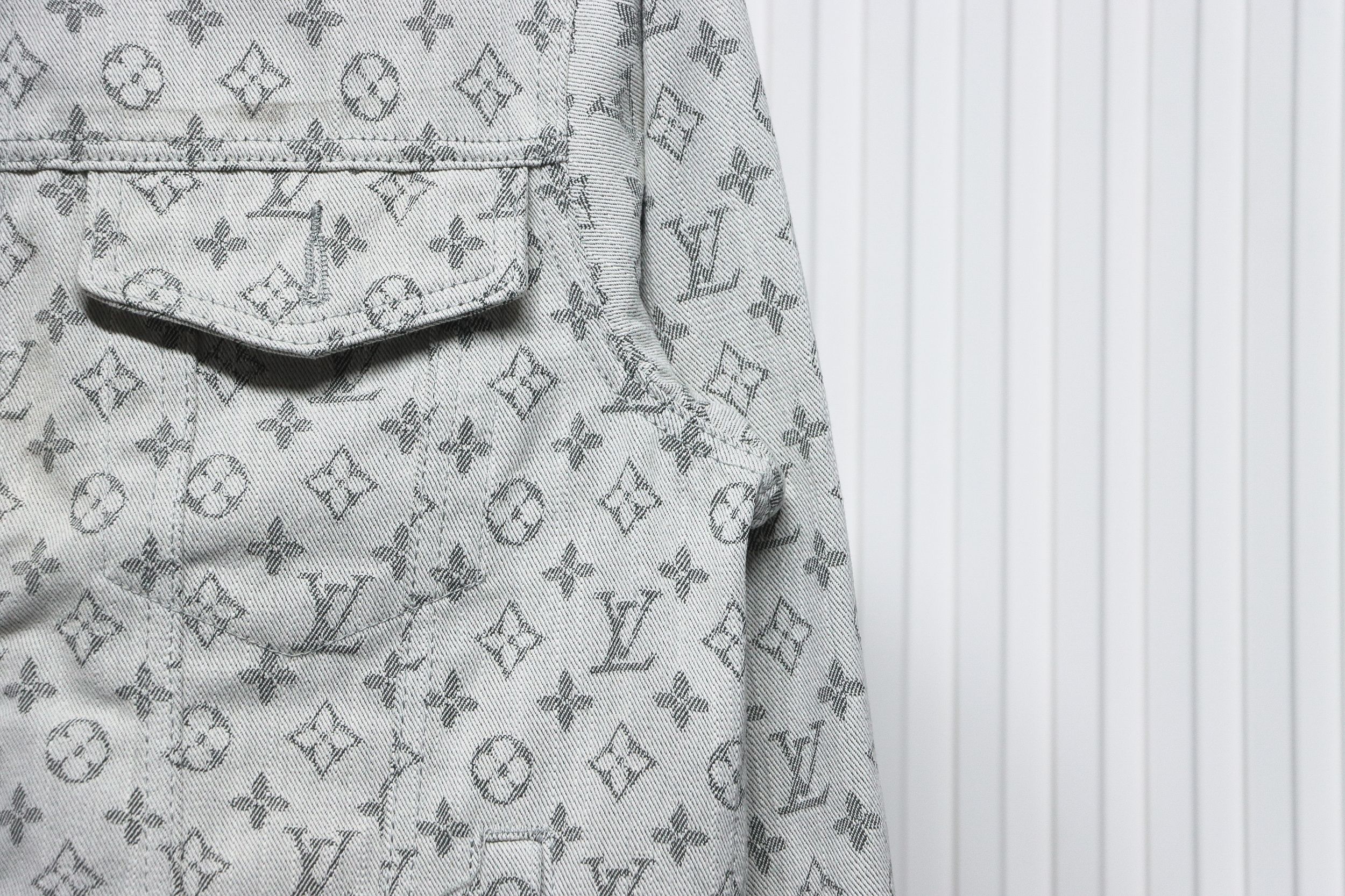 Louis Vuitton All Over Print Jacquard Denim Jacket