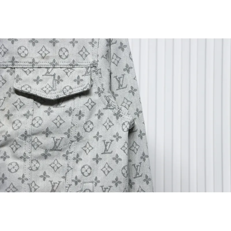 Louis Vuitton All Over Print Jacquard Denim Jacket