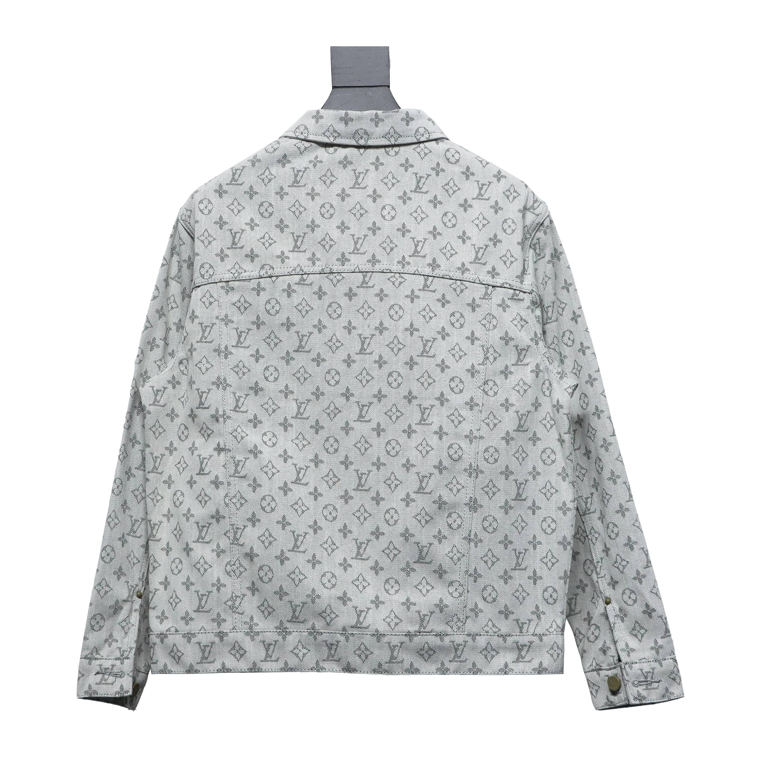Louis Vuitton All Over Print Jacquard Denim Jacket