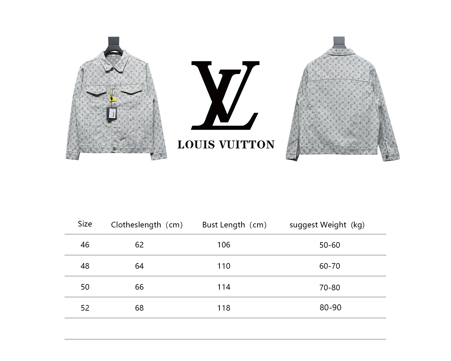 Louis Vuitton All Over Print Jacquard Denim Jacket