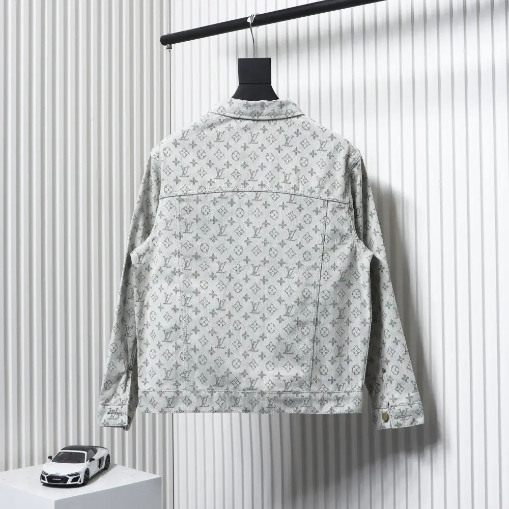 Louis Vuitton All Over Print Jacquard Denim Jacket