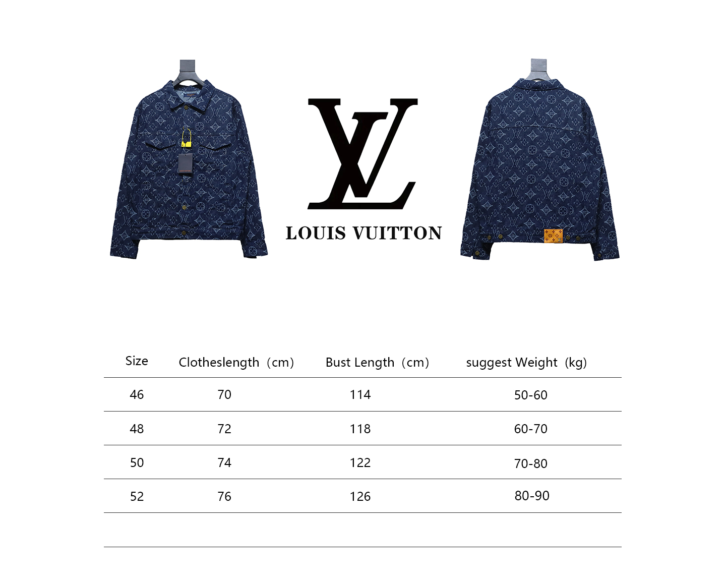 Louis Vuitton Denim Jacket With Floral Print Blue