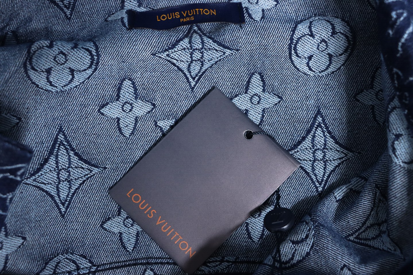 Louis Vuitton Denim Jacket With Floral Print Blue